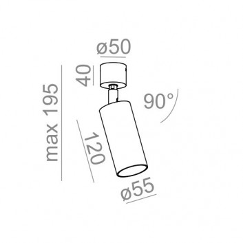 Reflektor AQForm PET 230V Spot Phase-Control, білий- sanitbuy.pl