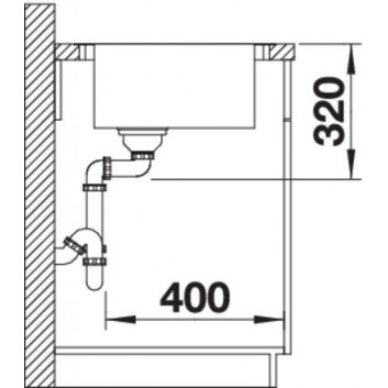 Zlewozmywak сталевий jednokomorowy Blanco Andano XL 6 S-IF 100x50 cm права komora, z ociekaczem, з автоматичноб пробкою i z akcesoriami, сталевий - sanitbuy.pl