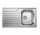 Zlewozmywak odwracalny Blanco Dinas 45 S 860x500mm з автоматичноб пробкою, сталевий