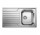 Zlewozmywak odwracalny Blanco Dinas 45 S 860x500mm без автоматичного корка, сталевий