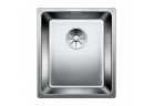 Zlewozmywak сталевий jednokomorowy Blanco Andano 340-U 38x44 cm підвісний без автоматичного корка, сталевий 