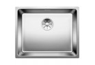 Zlewozmywak сталевий jednokomorowy Blanco Andano 500-U 54x44 cm підвісний без автоматичного корка, сталевий 