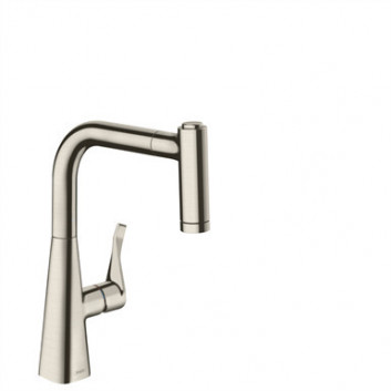 Кухонний змішувач Hansgrohe Metris 220 з краном, який виймаЄться DN15, хром- sanitbuy.pl