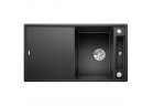 Zlew konglomeratowy + сидіння дерев яна AXIA III 5 S Blanco Silgranit InFino 470x915 mm antracyt