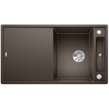 Zlew konglomeratowy + сидіння szaklana AXIA III 5 S Blanco Silgranit InFino 470x915 mm muszkat- sanitbuy.pl