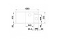 Zlew konglomeratowy + сидіння szaklana AXIA III 5 S Blanco Silgranit InFino 470x915 mm kawowy- sanitbuy.pl