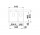 Zlew konglomeratowy Pleon 5 Blanco Silgranit 515x510 mm клапан InFino z sitkiem, kawowy