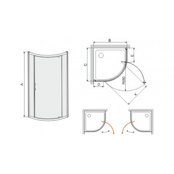 SANPLAST KP1DJa/TX5b-80 колір profili: срібний блискучий малюнок szyby: transparentna - sanitbuy.pl