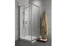 Кабіна Radaway Premium Plus C/D 800x800 mm квадратна з дверми двосекційними, скло коричневі
