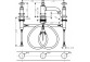 Змішувач для умивальника Axor Montreux двозахоплювальний на 3 отвори z з важільними рукоятками, хром- sanitbuy.pl
