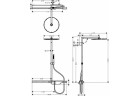 Душовий комплект Axor ShowerSolutions ShowerPipe 800, хром