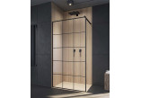 Душова кабіна Walk-In Radaway Modo New Black II Factory 50, скло прозоре, wys. 200cm, profil чорний- sanitbuy.pl