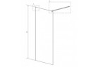 Стінка Walk-In Radaway Modo New II 50, 50x200cm, хром, скло прозоре