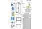 Двері душові Radaway Arta DWD+2S 80x200 cm prodil хром, скло прозоре- sanitbuy.pl