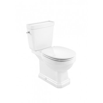 Раковина WC Roca Carmen Rimless do kompaktu 67x37cm злив подвійний, білий- sanitbuy.pl