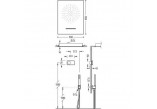 Душовий комплект Tres Shower Technology з прихованим змішувачем термостатичною elektroniczną, хром 