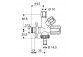 Клапан кутовий SCHELL Sanland 1/2"x3/8" z sitkiem, хром