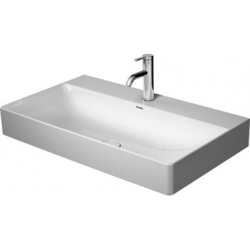 Умивальник на стільницю Duravit DuraSquare 100x47 cm без отвору для змішувача, без переливу біла