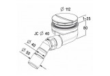 Сифон для піддону Radaway Turboflow, śr. 90mm