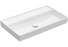 Меблевий умивальник Villeroy&Boch Collaro, 80x47cm, без переливу, bez otworów pod armaturę, CeramicPlus, Weiss Alpin