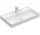 Меблевий умивальник Villeroy&Boch Collaro, 80x47cm, шліфований низ, z переливом, CeramicPlus, Weiss Alpin