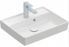 Умивальник мала Villeroy&Boch Collaro, 50x40cm, шліфований низ, z переливом, CeramicPlus, Stone White