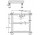Стелаж Huppe EasyFlat dla піддону o wymiarach 100x100cm