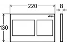 Кнопка WC Viega Prevista Visign for Style 21, білий alpejski (nr wzoru 8611.1)