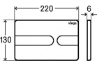 Кнопка WC Viega Prevista Visign for Style 23, білий alpejski (nr wzoru 8613.1)