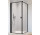 Бічна стінка S1 90 Radaway Nes Black KDJ I, przejrzysta, 900x2000mm, чорний profil