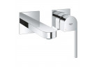 Змішувач для умивальника на 2 отвори Grohe Plus, прихований, кран 147mm, хром