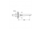 Кран для ванни Grohe Plus, настінний, 168mm, хром