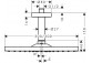 Верхній душ Hansgrohe Raindance E 300 1jet, 30x30cm, стельове під Єднання, чорний мат.