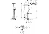 Душовий комплект Hansgrohe Showerpipe Raindance Select S 240 1jet P, змішувач термостатичний, чорний мат.