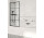 Ширма для ванни Radaway Modo New Black PNJ Factory 60, скло прозоре, чорний малюнок, 600-610x1500mm, чорний profil