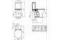 Резервуар унітаз-компакту WC Ideal Standard Tesi, dopływ wody z dołu, білий