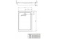 Піддон з корпусом акрильний 100x80cm Radaway Doros F Compact- sanitbuy.pl