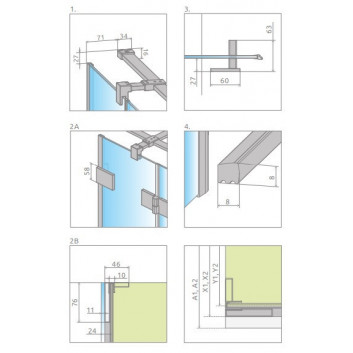 Двері душові для ніши Radaway Espera Pro DWJ 160, праве, 1600x2000mm, ciche domykanie, profil хром