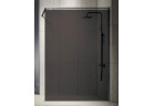 Стінка walk-in Novellini Kuadra H Fume, 100x200cm, скло przydymione szare, чорний profil