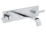 Змішувач для умивальника Grohe Allure настінний, 1/2", хром, на 3 отвори, з панеллю, розмір S