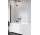Ширма для ванни Radaway Nes 8 Black PND I, лівий, складаний, скло прозоре, 130x150cm, чорний profil
