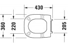 Сидіння WC Duravit D-Code Compact, 43x35cm, біла