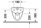 Раковина WC навісна Duravit D-Code, 56x36cm, біла