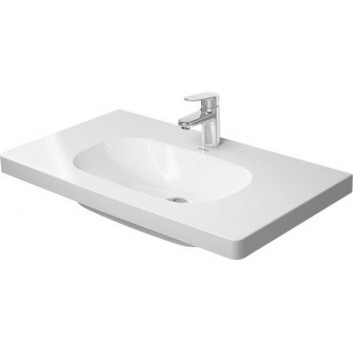 Меблевий умивальник Duravit D-Code, 85x48cm, jeden otwór pod baterię, біла