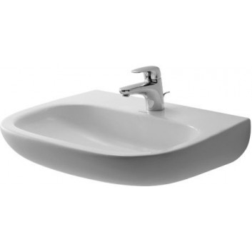 Умивальник настінний Duravit D-Code Med, 45x34cm, otwór pod baterię, без переливу, біла