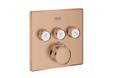 Змішувач термостатичний Grohe Grohtherm SmartControl, 3-приймачі wody, brushed warm sunset