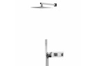 Душовий комплект Bruma Adamastor, прихований, верхній душ 250x250mm з тримачем ściennym 350mm, лійка однорежимна, хром
