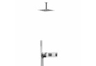 Душовий комплект Bruma Adamastor, прихований, верхній душ 250x250mm z przyłączem ściennym 100mm, лійка однорежимна, хром