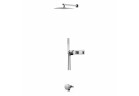 Душовий комплект Bruma Adamastor, прихований, верхній душ 250x250mm з тримачем ściennym 350mm, лійка однорежимна, переливання z funkcją napełniania, хром