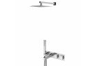 Душовий комплект Bruma Adamastor, прихований, верхній душ 250x250mm з тримачем ściennym 350mm, кран 170mm, лійка однорежимна, хром